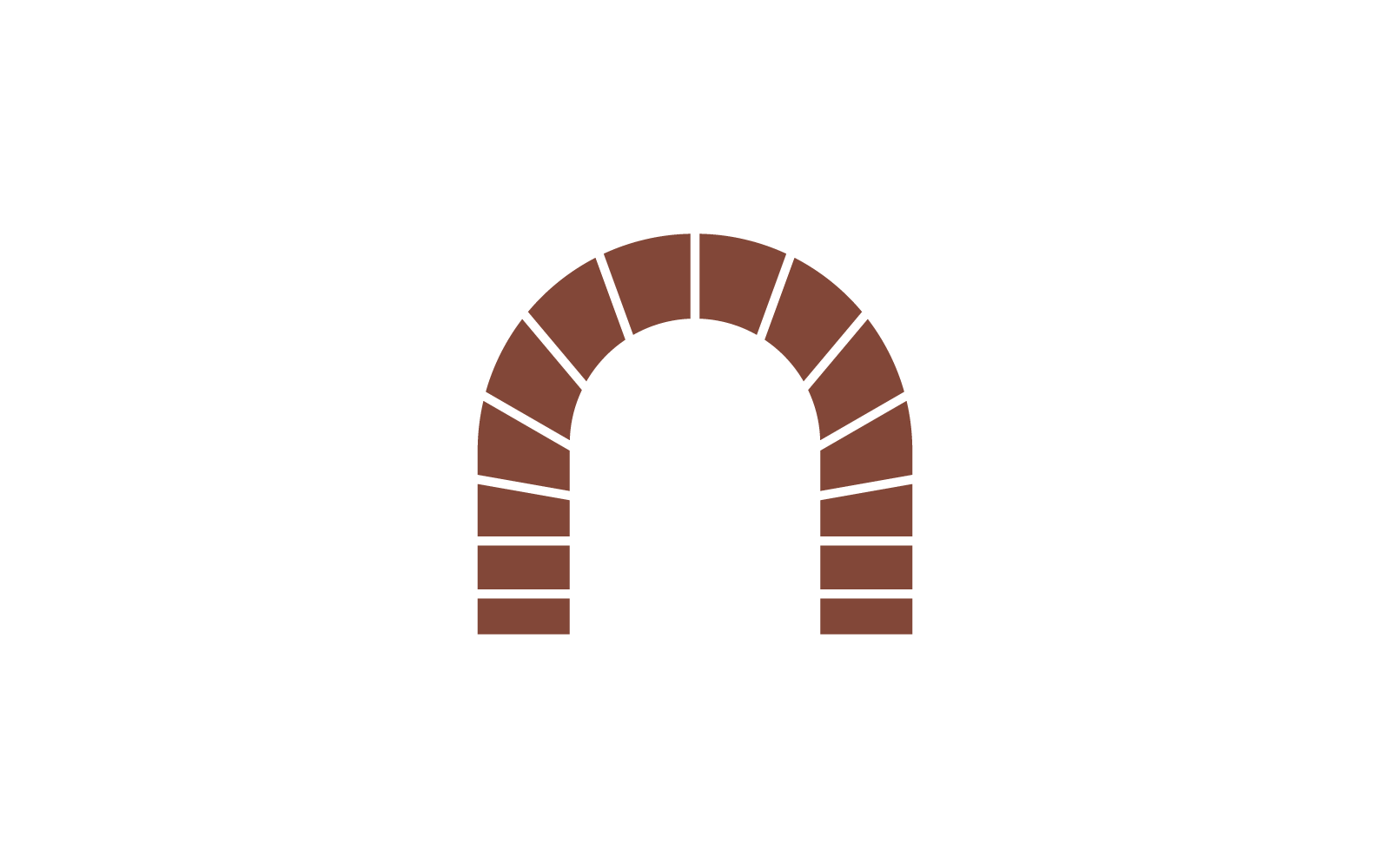 Bakstenen brug logo vector ontwerp ilustratie