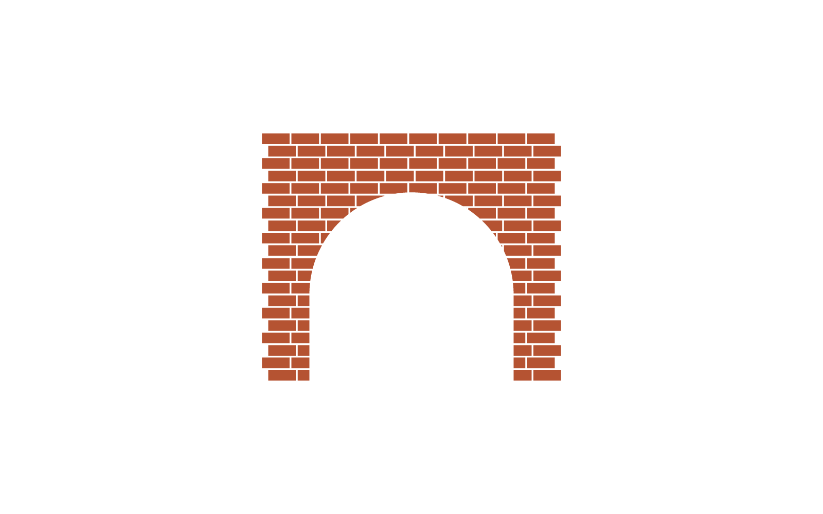 Brick bridge logo icon vector ilustration design