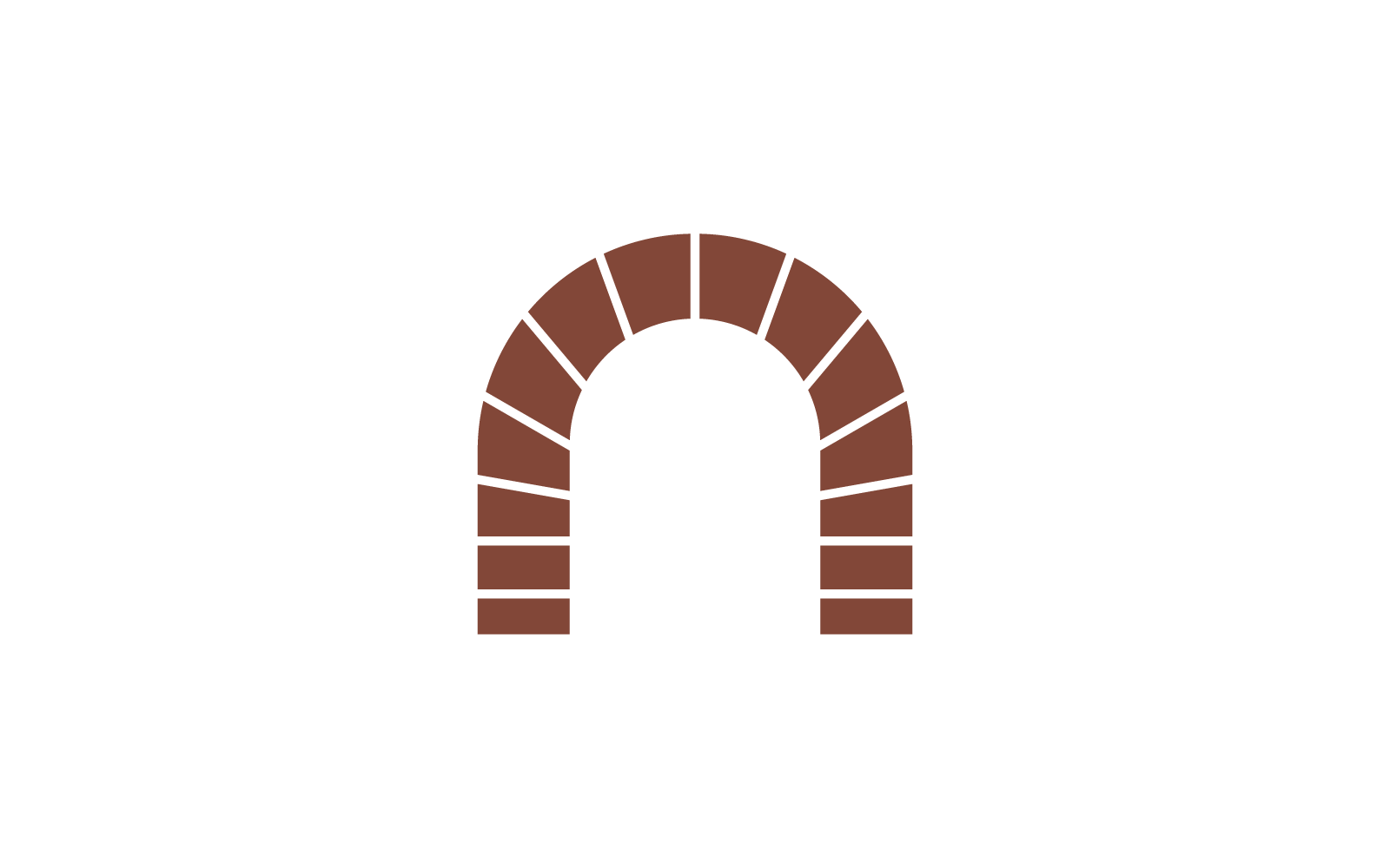 Brick bridge logo vector design ilustration