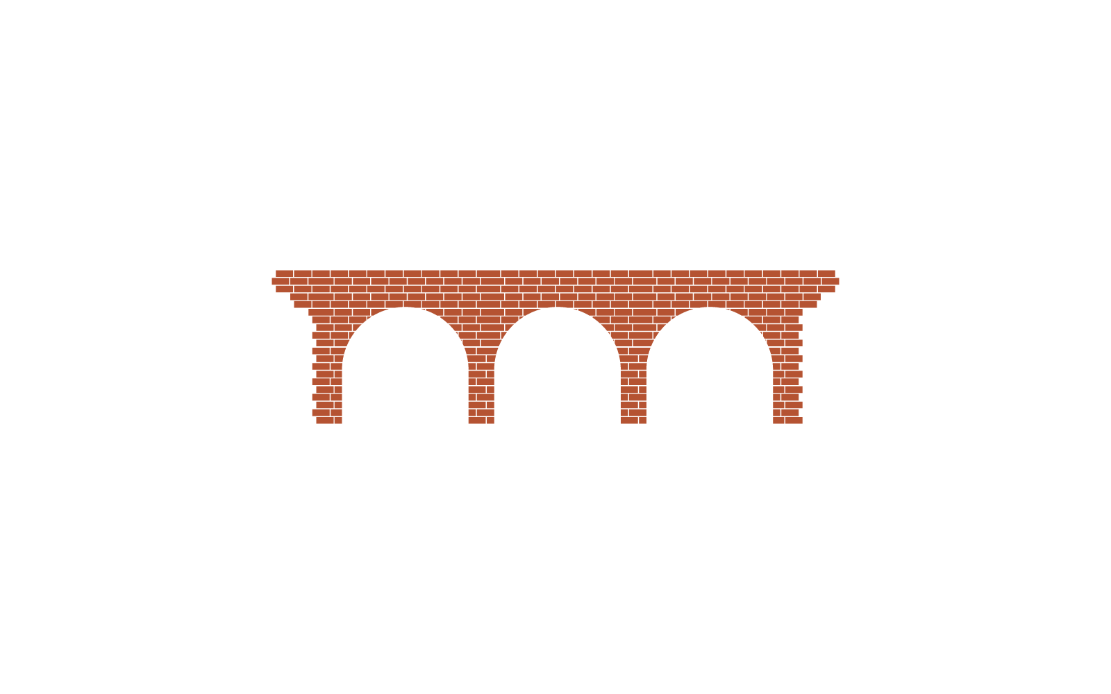 Brick bridge logo vector ilustration design template
