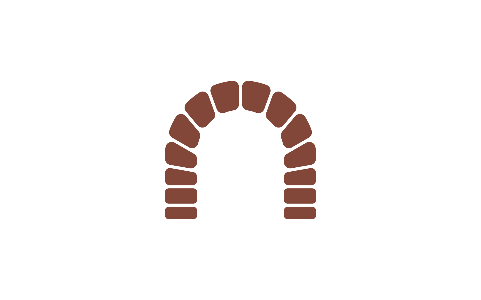 Brick bridge vector  logo ilustration design