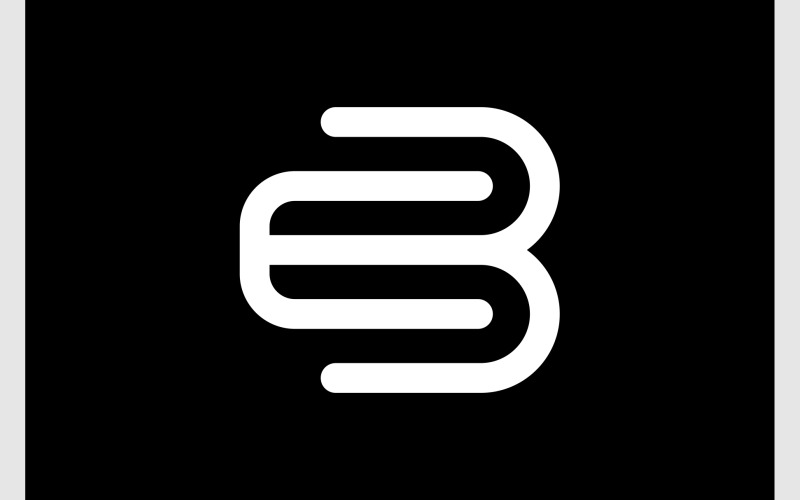 Letter E B Initials Monogram Logo Logo Template