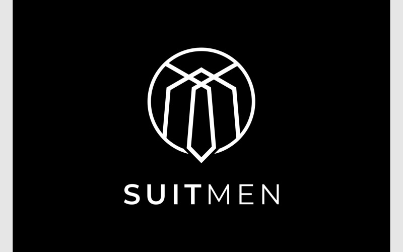 Suit Clothes Fashion Necktie Logo Logo Template