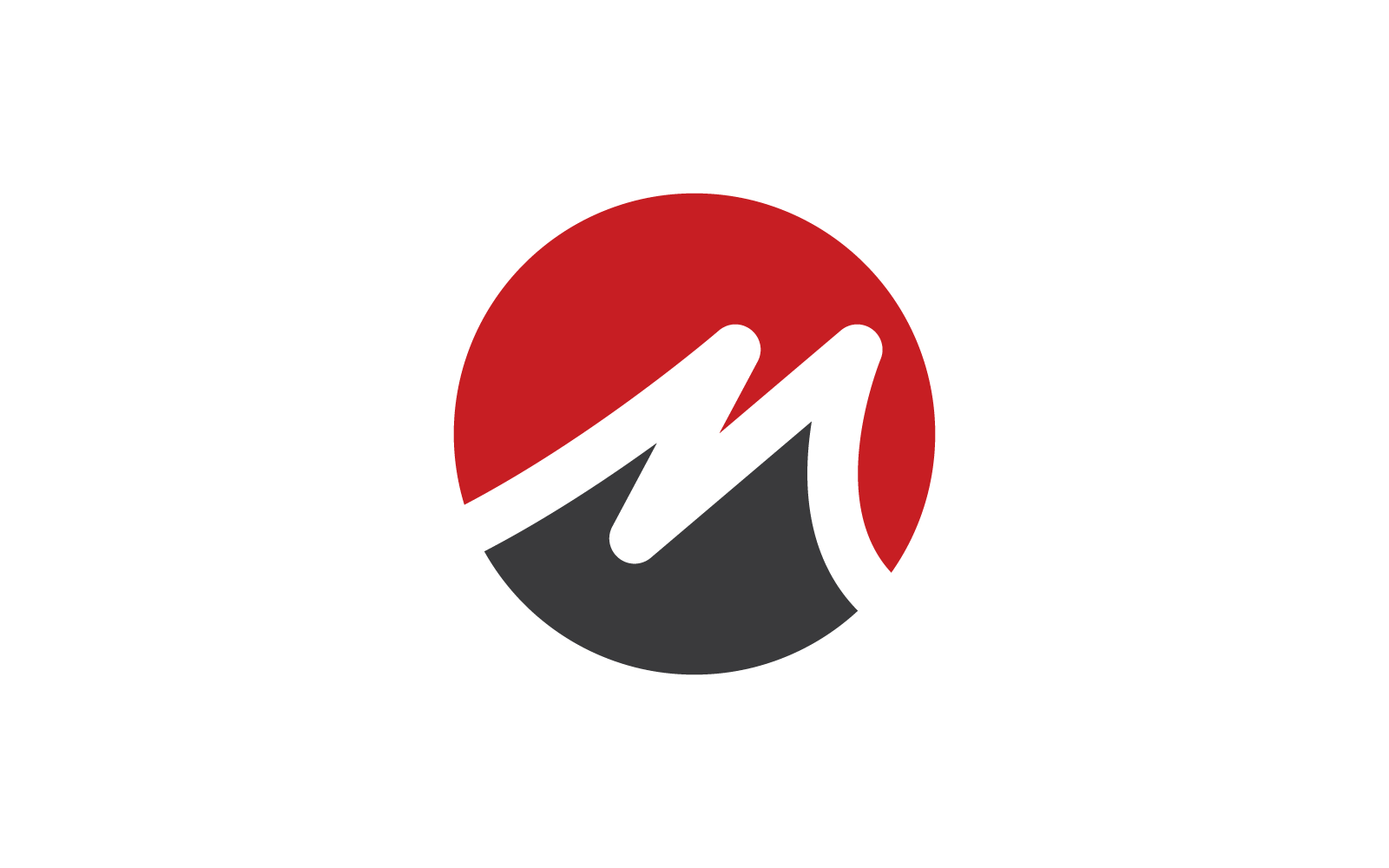 M or N Letter logo business illustration design template