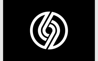 Number 6 9 Circle Modern Logo