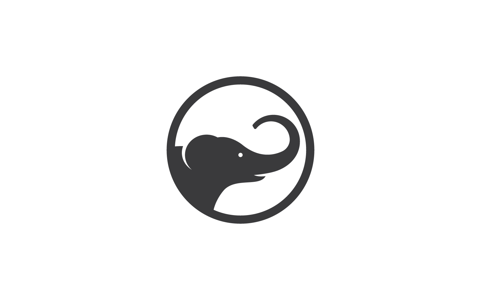 Olifant illustratie vector plat ontwerp