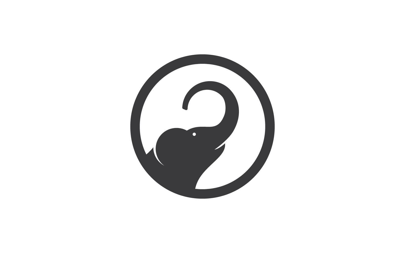 Olifant logo illustratie vector pictogram ontwerp