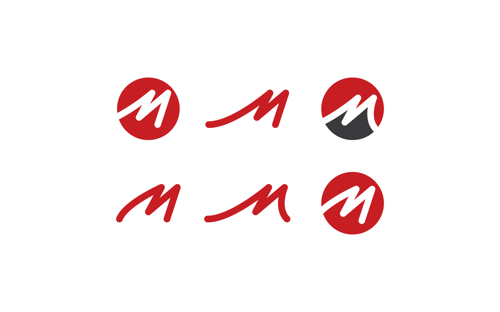 Шаблон бизнес-иллюстрации M или N Letter