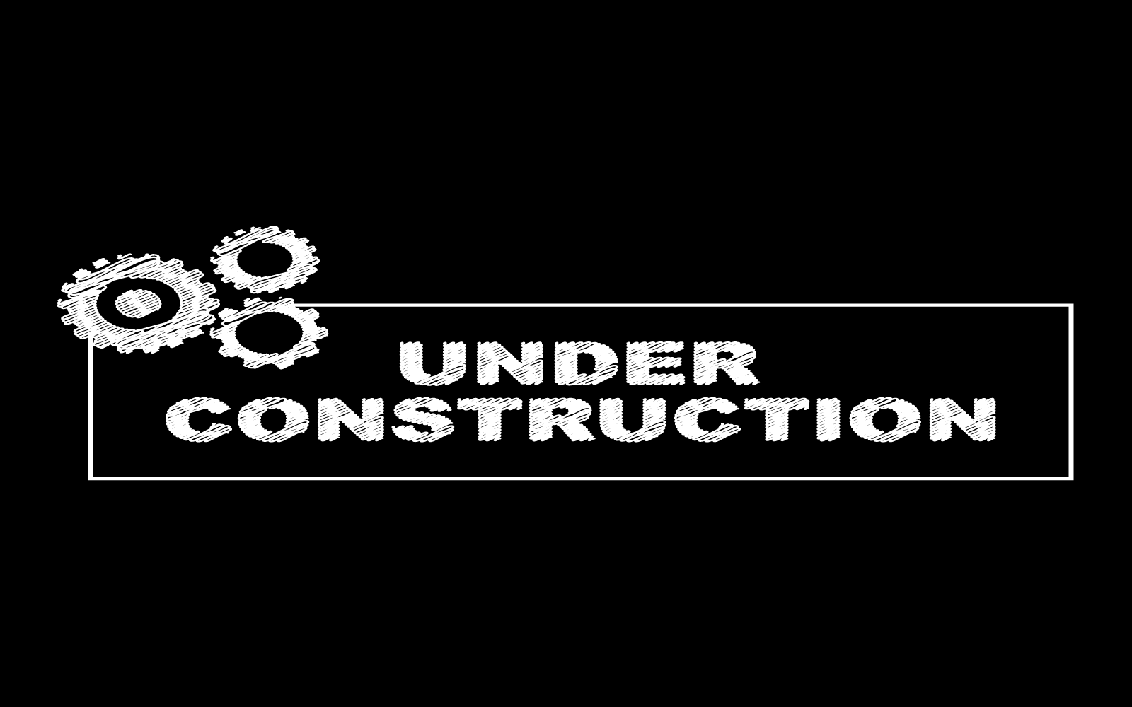 Under construction background with gears vector icon flat design