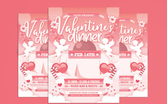 Valentines Day Dinner Flyer