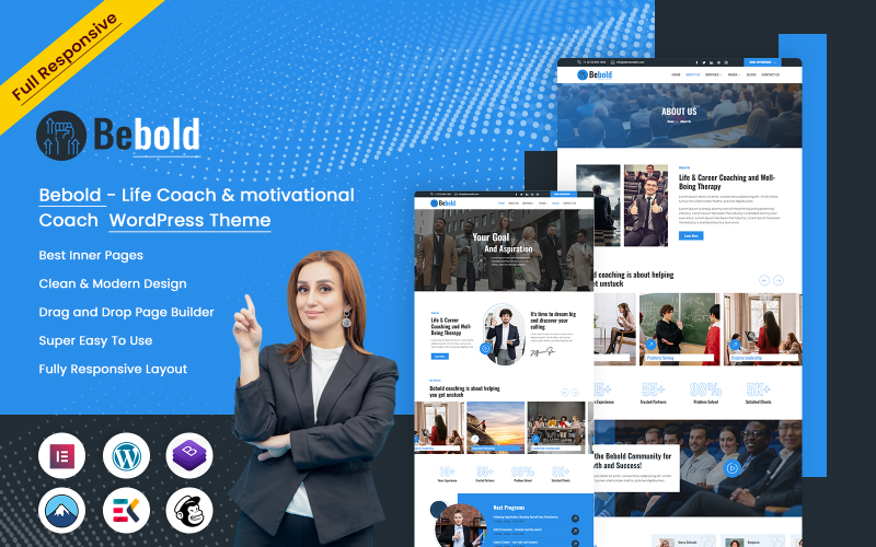 Bebold - Life Coach & motivational Coach Wordpress Theme WordPress Theme
