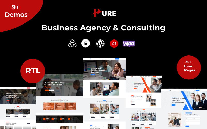 Pure - Business Agency & Consulting Wordpress Theme WordPress Theme