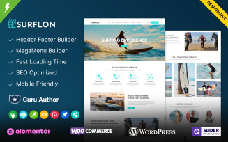 Surflon - Surfing Club and Surf Board Elementor WordPress Theme
