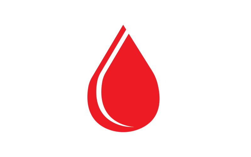 Blood drop icon logo vector element v1 Logo Template