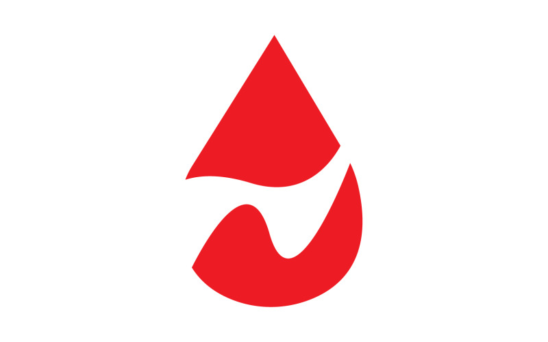 Blood drop icon logo vector element v22 Logo Template