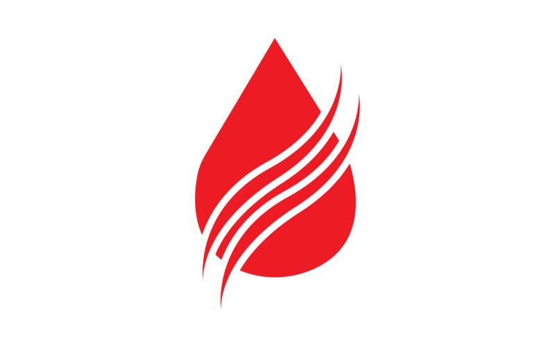 Blood drop icon logo vector element v2 Logo Template