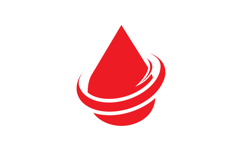 Blood drop icon logo vector element v7 Logo Template