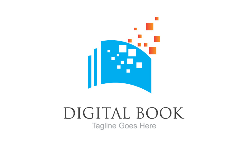 Book reading education logo vector v12 Logo Template