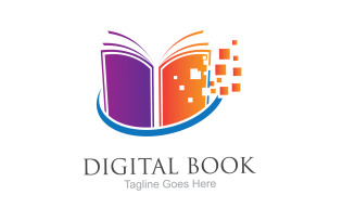 Book reading education logo vector v3