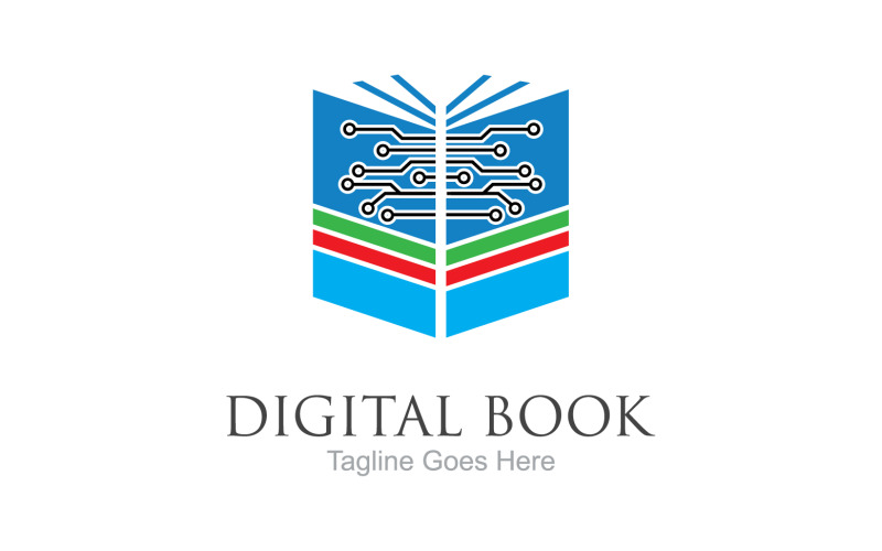 Book reading education logo vector v5 Logo Template
