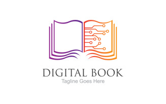 Book reading education logo vector v8