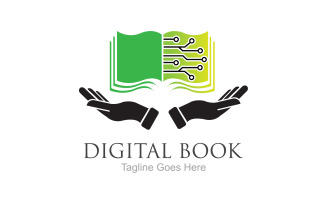 Book reading education logo vector v24