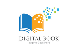 Book reading education logo vector v27