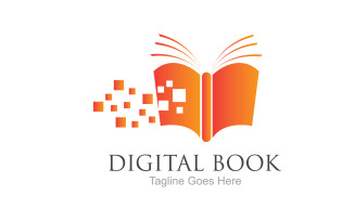 Book reading education logo vector v31