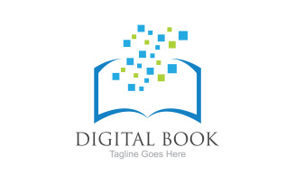 Book reading education logo vector v41