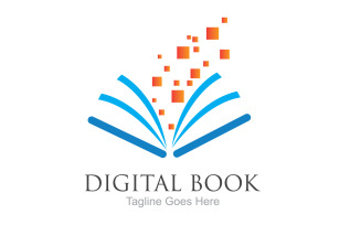 Book reading education logo vector v43