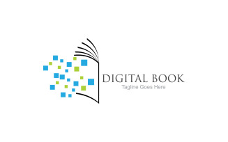 Book reading education logo vector v45