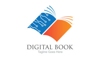 Book reading education logo vector v47
