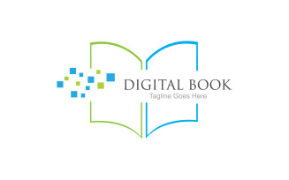 Book reading education logo vector v48