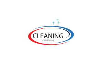 Cleaning service icon logo vector v19