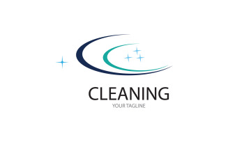 Cleaning service icon logo vector v20