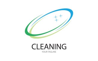 Cleaning service icon logo vector v22