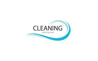Cleaning service icon logo vector v30