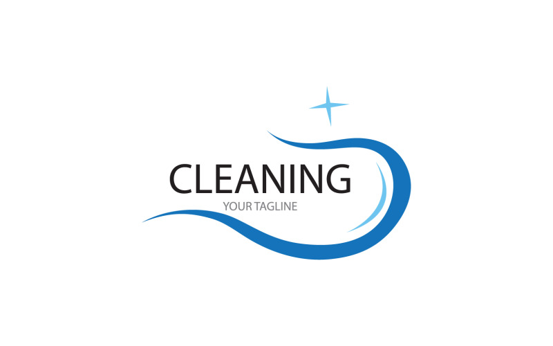 Cleaning service icon logo vector v31 Logo Template
