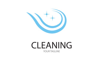 Cleaning service icon logo vector v46