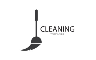 Cleaning service icon logo vector v49