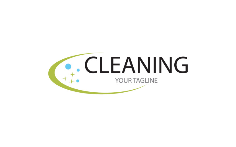 Cleaning service icon logo vector v50 Logo Template