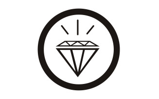 Diamond logo vector element version v26