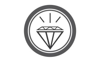 Diamond logo vector element version v42