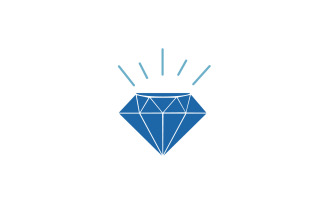 Diamond logo vector element version v7