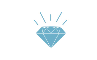 Diamond logo vector element version v8