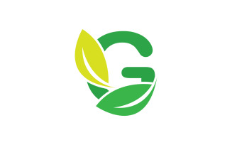 G letter leaf green logo icon version v21