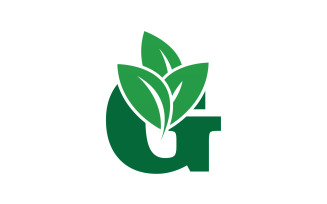 G letter leaf green logo icon version v53