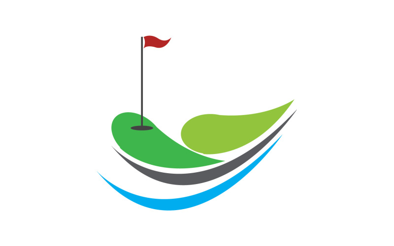 Golf logo sport vector version v14 Logo Template
