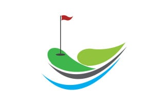 Golf logo sport vector version v14