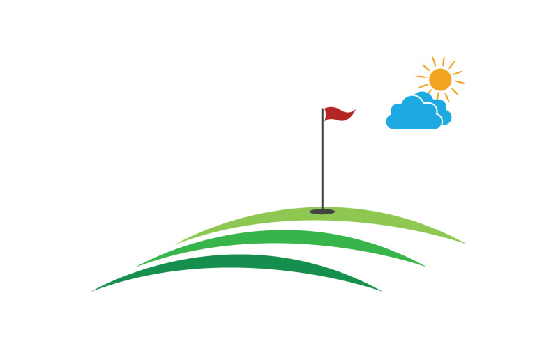 Golf logo sport vector version v1 Logo Template